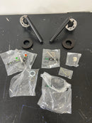 INOX RA105L472-10B Frankfurt Privacy Door Lever Set with 2-3/4 Inch Backset, RA Series Round Rose, and TL4 28 Degree Latch - Oil Rubbed Bronze