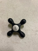 Kingston Brass Kbh179axh Hot Metal Cross Handle, 3/8" X 16Pt - Black