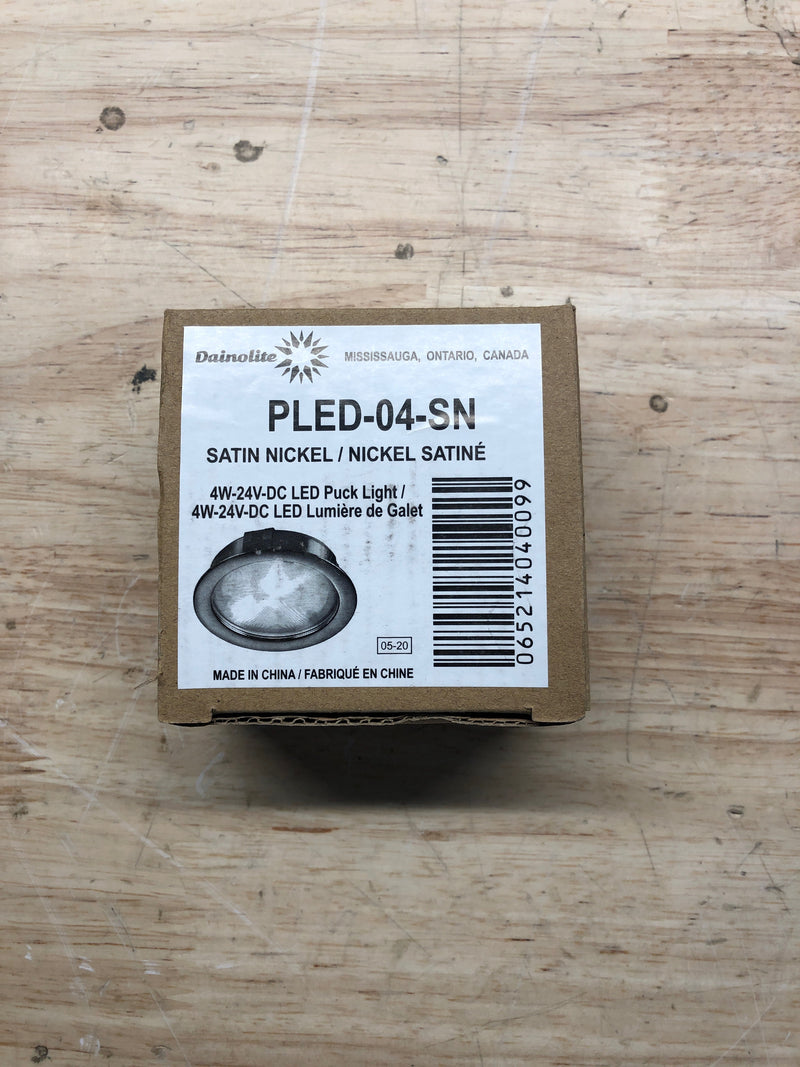 Dainolite PLED-04-SN 3" Wide Dimmable LED Puck Light - Nickel