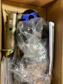 Emtek 8131PUS19 Providence Passage Door Knob Set with Quincy Rose from the Classic Brass Collection - Flat Black