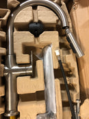 Kohler K-22972-VS Crue 1.5 GPM Single Hole Pull Down Kitchen Faucet - Includes Escutcheon - Vibrant Stainless