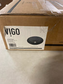 Vigo VG07042 Giovanni Sheer Black Glass 17 in. L x 17 in. W x 6 in. H Round Vessel Bathroom Sink
