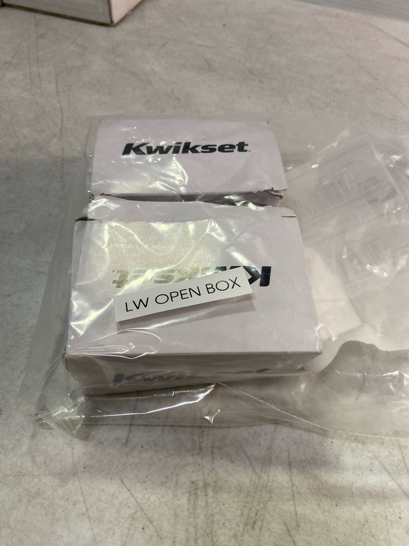 Kwikset 334SQT-15 Square Passage Hall/Closet Pocket Door Lock - Satin Nickel
