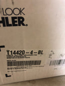 Kohler K-T14420-4-BL Purist Tub and Shower Trim Package with 2.5 GPM Single Function Shower Head with Rite-Temp Technology - Matte Black