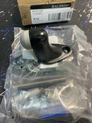 Baldwin 4510190 2 Inch Solid Brass Floor Mounted Door Stop - Satin Black