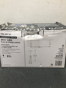 Hampton bay 2418J2-1W 12-Light 24 ft. Indoor/Outdoor Plug-In Edison Bulb String Light with S14 Single Filament LED Bulbs in White Cord
