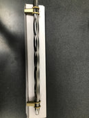 Amerock BP36664BCRBBZ London 10-1/16 Inch Center to Center Bar Cabinet Pull - Black Chrome / Golden Champagne