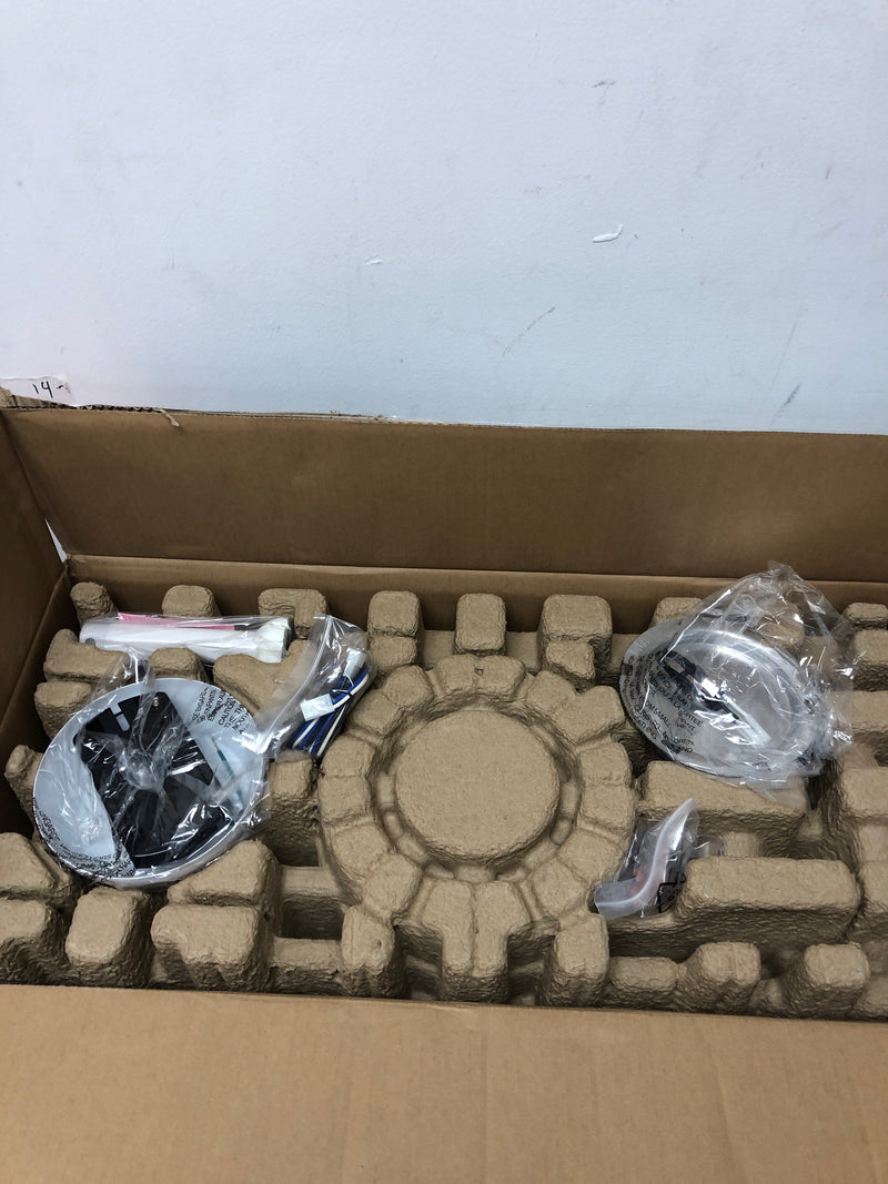 Hampton bay 92394 Nevali 52 in. White Changing LED Indoor Smart Hubspace Ceiling Fan with Light and Remote Control Included