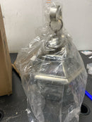 Volume Lighting V9282 1 Light 14.5" Height Outdoor Wall Sconce with Clear Bevele, Brushed Nickel