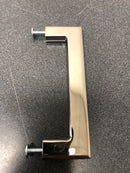 Baldwin 4412055BIN Bevel 4 Inch Center to Center Handle Cabinet Pull from the Estate Collection - Lifetime Polished Nickel