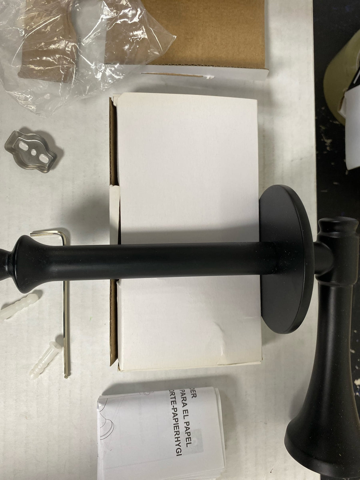Delta 756505-BL Dorval Wall Mounted Toilet Paper Holder - Matte Black
