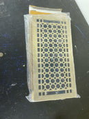 Signature Hardware 301650 Honeycomb Brass Floor Register - 6" x 12" (6-5/8" x 13-1/4" Overall) - Antique Brass