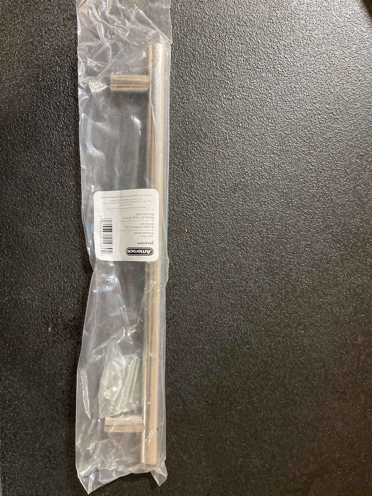 Amerock BP54008PN Bar Pulls 12 in. (305mm) Modern Polished Nickel Bar Appliance Pull