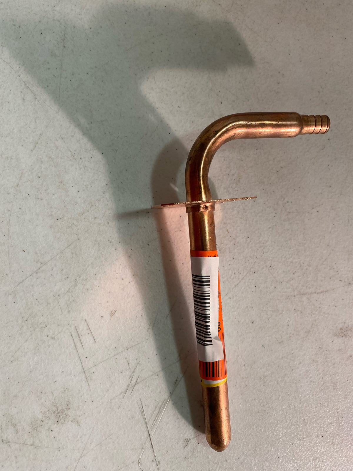 Sharkbite 25094A 1/2 in. PEX Crimp Copper Stub Out 90° Elbow 8 in. Length With Mounting Bracket