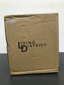 Elegant Lighting LD2272BR Collier Single Light 7" Wide Mini Pendant with Clear Glass - Brass