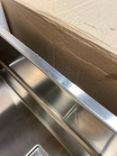 Franke Peak 28.75-in x 17.75-in x 9.63-in Square Drain Integrated Ledge System Undermount Single Bowl Stainless Steel Kitchen Sink in Radiant Stainless Steel