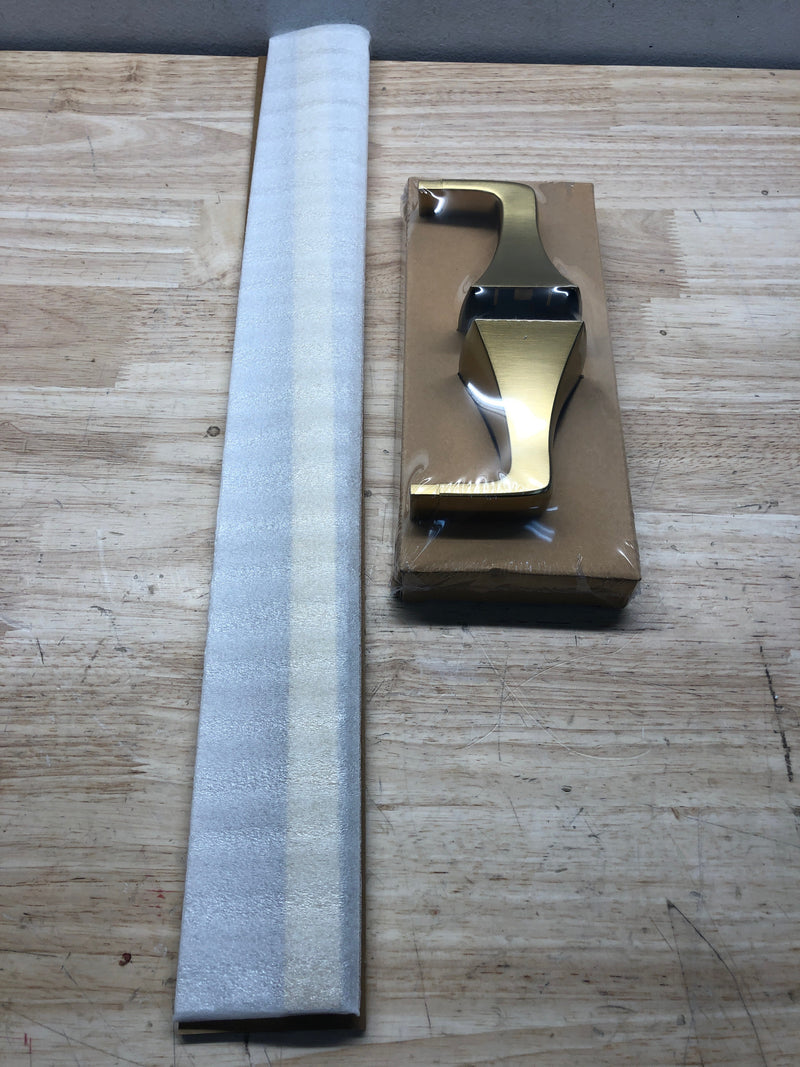 Pfister BTB-SSQ2 Soft Square 24" Towel Bar - Brushed Gold