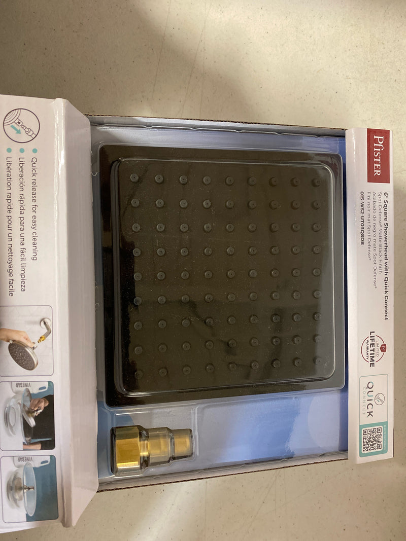 Pfister 015-WS2-UT03QSDB Universal 1.75 GPM Single Function Shower Head - Spot Defense Matte Black