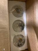 Meridian 23" Wide Gold Frosted Glass Bath Wall 3-Light Fixture