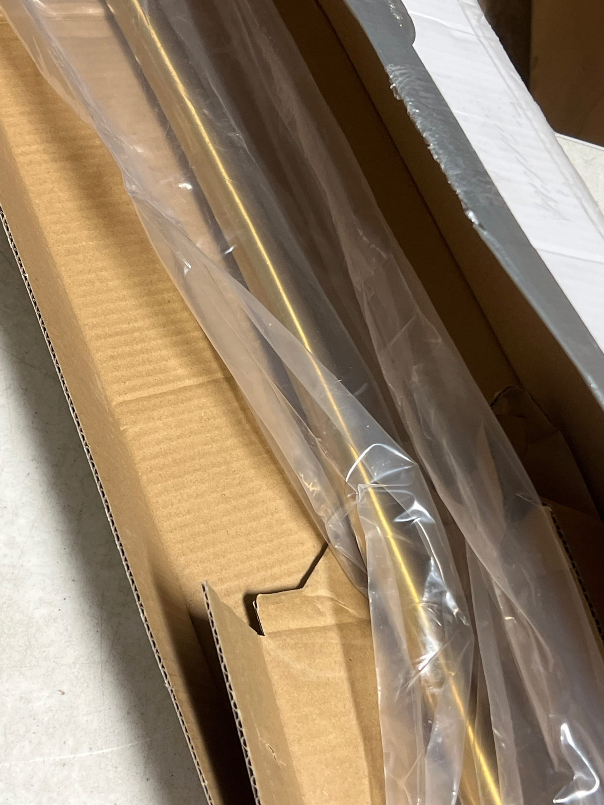 Kohler K-9351-2MB Expanse 60" - 72" Adjustable Curved Shower Rod with Contemporary Design - Vibrant Brushed Moderne Brass