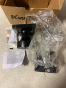 Kwikset 966PSKSQT-514.UNIV Pismo Knob Single Cylinder Interior Pack with Square Rose for Handlesets - Matte Black