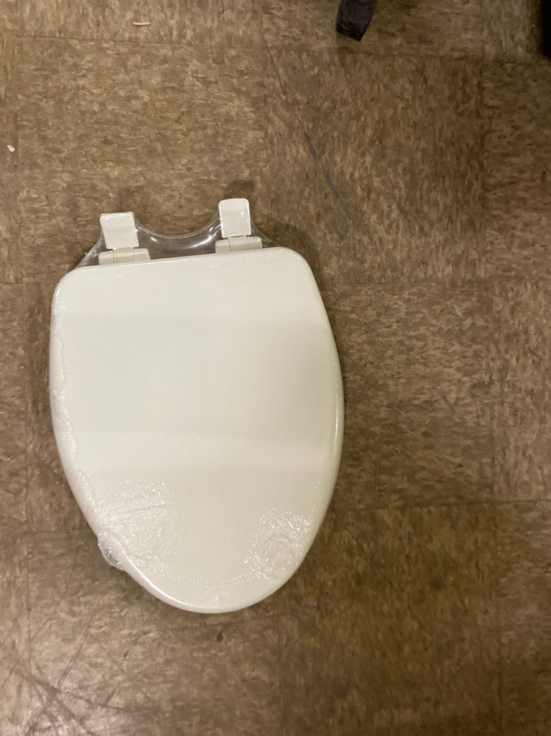 Bemis 19170PLE4 000 FCE4 Alesio Elongated Enameled Wood Toilet Seat, White