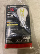 Satco Lighting S12423 Single 10.5 Watt Vintage Edison Dimmable A19 Medium (E26) LED Bulb - 1,100 Lumens, 3000K, and 90CRI - Clear