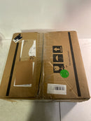 Vigo Vessel Sink Gray Onyx - 17” Artistic Round Bowl Sink for Bathrooms, Tempered Glass Above Counter Bathroom Sink with NonStickShield, QuickDrain & TempGuard, Modern Luxury Design