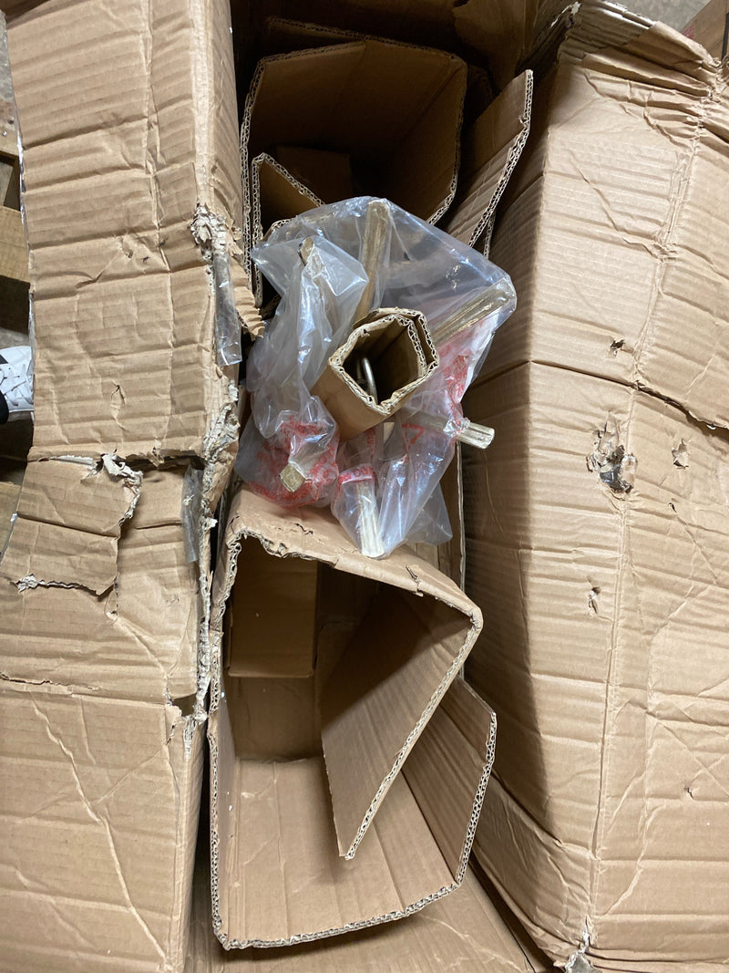 Quorum Lighting 628-6-60 Malin Chandelier, 6-Light 360 Total Watts, Antique Silver