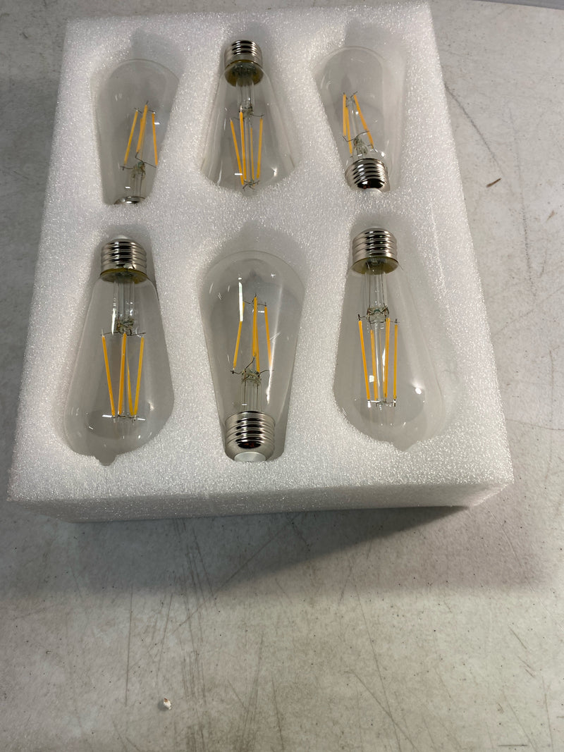 Dewenwils HDST64A1 60-Watt Equivalent ST64 Dimmable Edison LED Light Bulb 2700K Warm White (6-Pack)