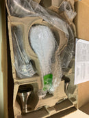 Moen T944BN Deck Mounted Roman Tub Filler Trim with Personal Hand Shower and Built-In Diverter from the Eva Collection (Less Valve) - Brushed Nickel