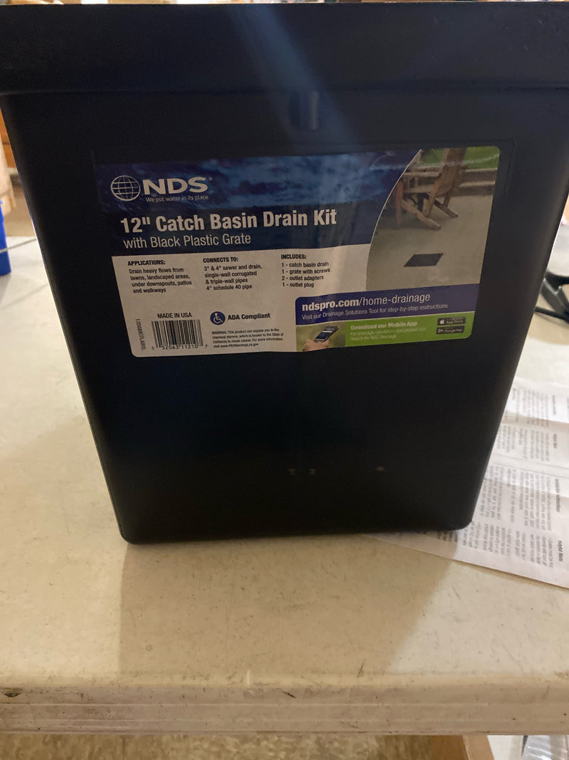 Nds 1200BKIT 12 in. x 12 in. Drainage Catch Basin, 2 Opening Kit