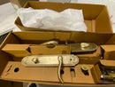 Signature Hardware 441550 Marconi Left Handed Solid Brass Full Plate Keyed Entry Single Cylinder Door Handleset with Interior Lever and 2-3/8" Backset - Satin Brass