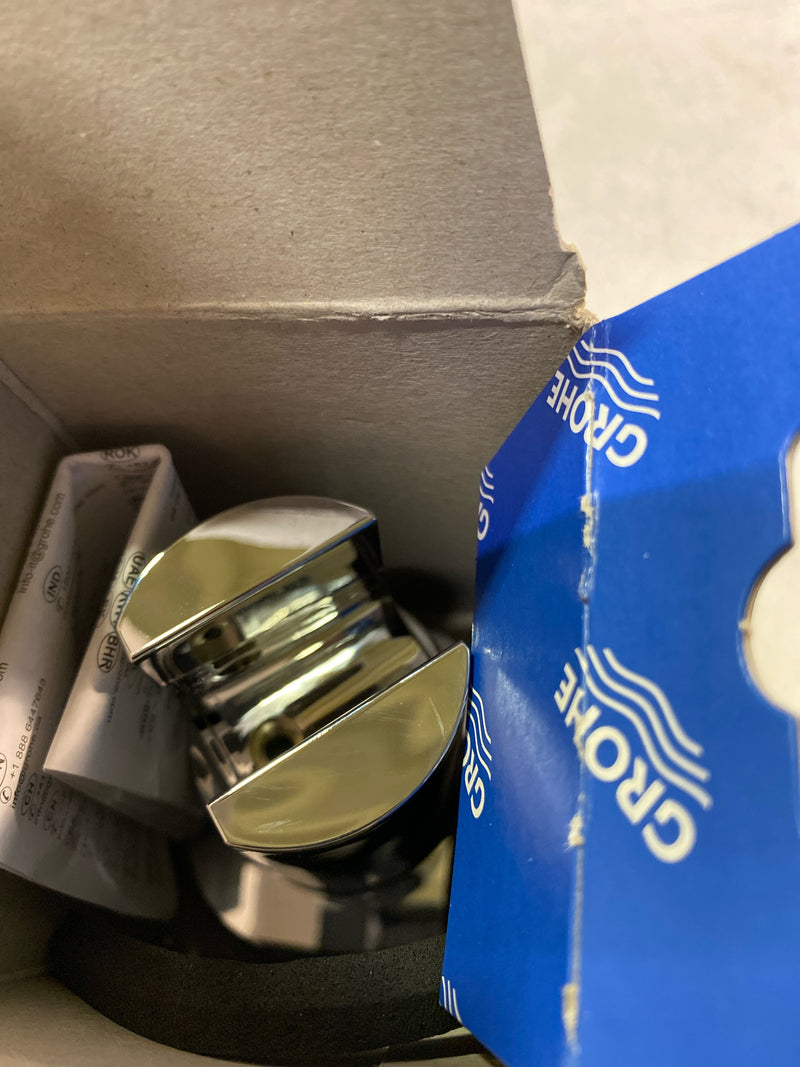 Grohe 28629001 Tempesta Wall Supply Elbow with Hand Shower Holder - Starlight Chrome