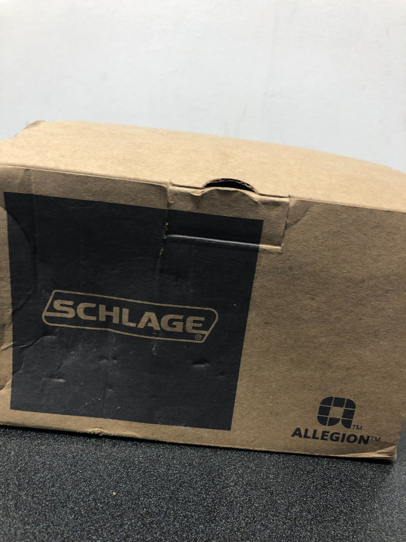 Schlage F10PLY619CAM Plymouth Passage Door Knob Set with Decorative Camelot Trim - Satin Nickel