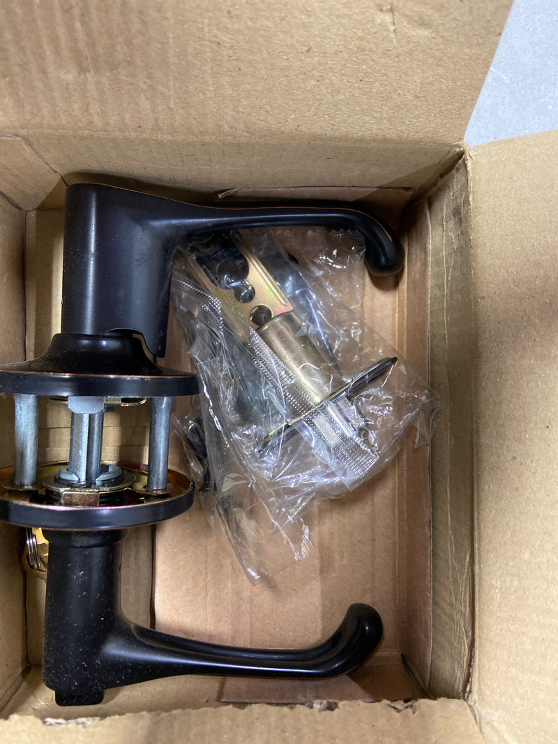 Weslock 00240V1V1FR23 Somerset Entry Lock with Adjustable Latch and Full Lip Strike Oil Rubbed Bronze Finish