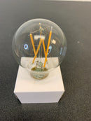 Satco Lighting S12414 Single 8 Watt Medium Base A19 LED Bulb - 2700K - Clear