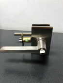 Emtek 5123HLOUS15RH Helios Right Handed Single Cylinder Keyed Entry Door Lever Set with Modern Rectangular Rose - Satin Nickel
