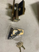 Emtek 8468US7 Rectangular Style Brass Modern Single Cylinder Deadbolt - French Antique