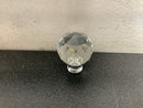 Belwith Keeler B076572-GLCH Luster 1-1/4 Inch Round Crystal Inspired Faceted Gem Cut Glass Cabinet Knob / Drawer Knob - Glam - Glass with Chrome