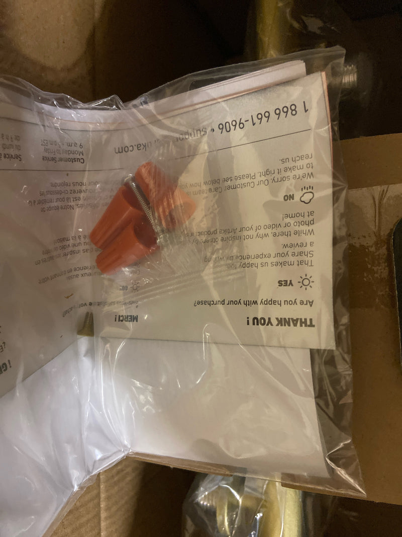 Artika FM-BL5C-HD2GD Bloom 13 in. 15 Watt Modern Gold Integrated LED 5 CCT Flush Mount Ceiling Light Fixture for Kitchen or Bedroom