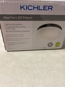 Kichler 380356NI Ried Dimmable LED Light Kit with Etched Cased Opal Glass Shade - Brushed Nickel