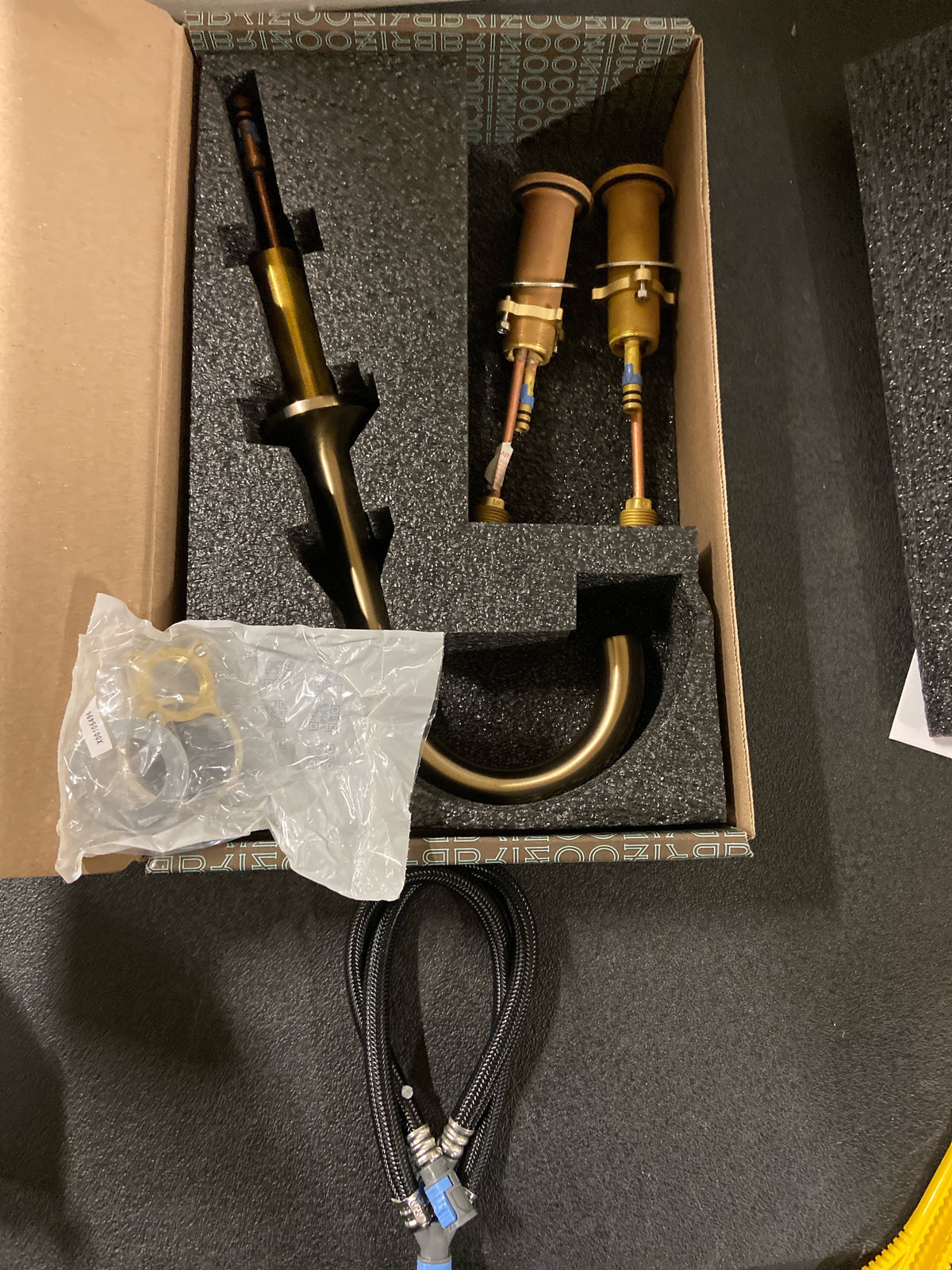 Brizo 65375LF-GLLHP-ECO Odin 1.2 GPM Widespread Bathroom Faucet - Less Handles - Luxe Gold