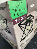 Feit electric PND1445CCTNLBK Katalyst 60-Watt 4-Light Matte Black Modern Adjustable CCT and 3-Light Modes Integrated LED Pendant Light