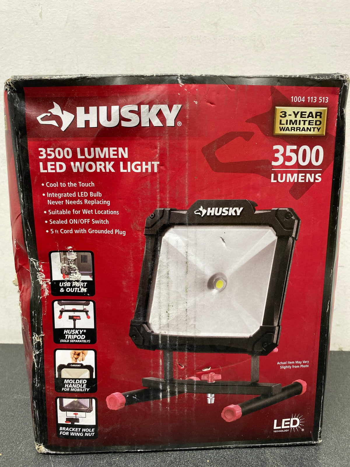 Husky HD3500PUO 3500lm LED Portable Work Light