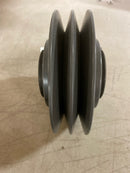 B&B Manufacturing Finished Bore 2 Groove V-Belt Pulley 6.5 inch OD