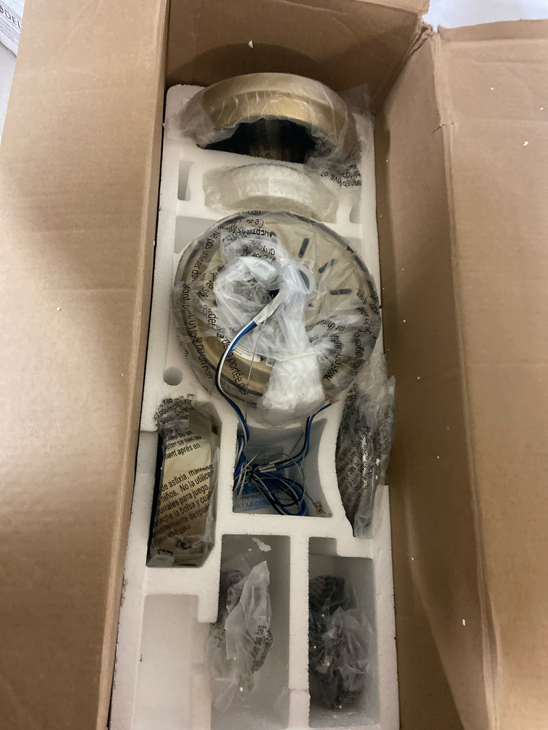 Kichler 300044NBR Brahm 56" 5 Blade Indoor LED Ceiling Fan - Natural Brass