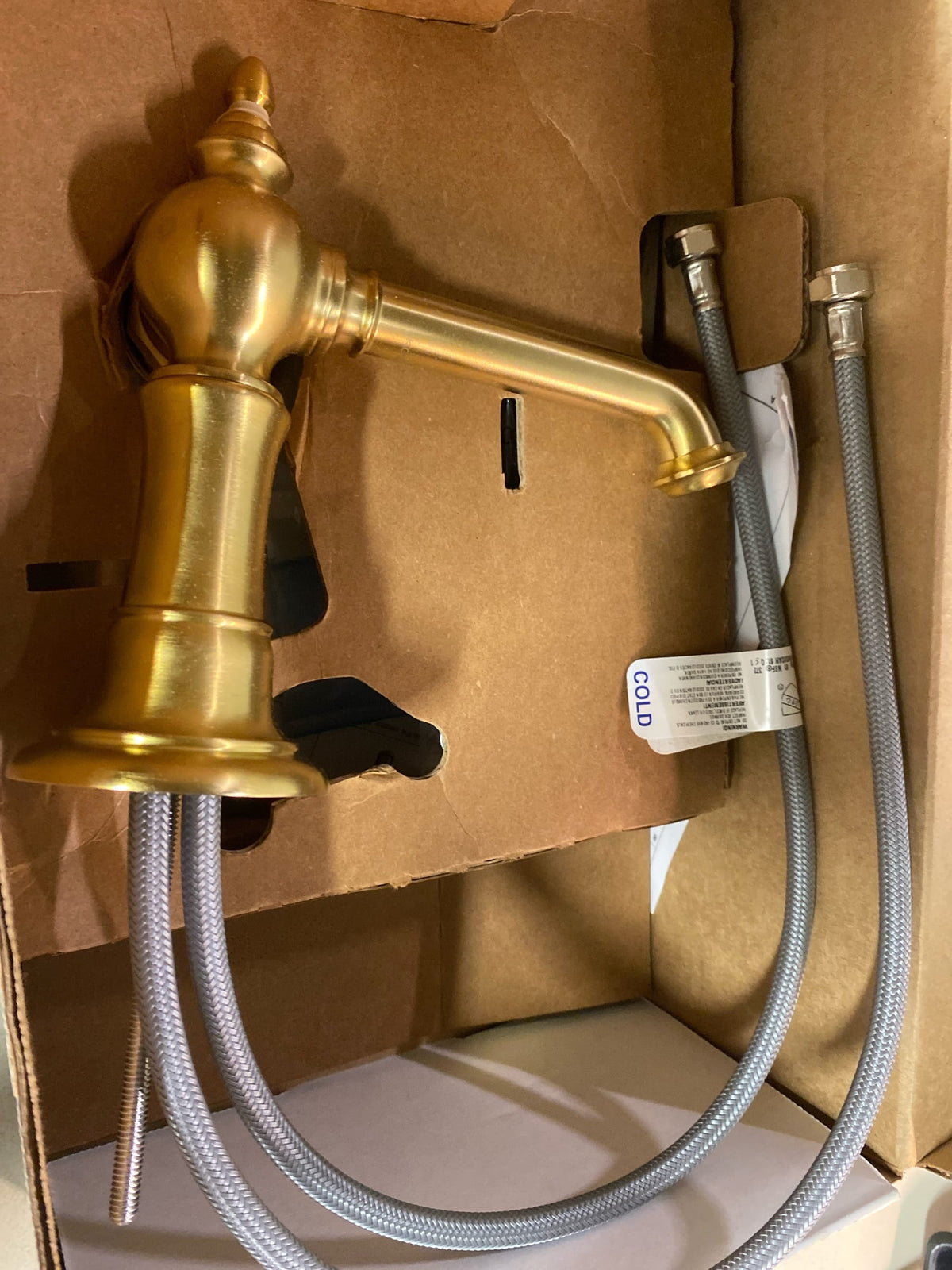 Kohler K-72762-9M-2MB Artifacts 1.2 GPM Single Hole Bathroom Faucet with Pop-Up Drain Assembly - Vibrant Brushed Moderne Brass