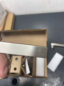 Baldwin FDSQUCRR150 Square Non-Turning Two-Sided Through-Door Dummy Door Lever Set from the Reserve Collection - Satin Nickel