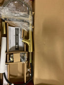 Pfister Neera Commercial Culinary Kitchen Faucet with Pull Down Sprayer, Single Handle, High Arc, Brushed Gold Finish, LG529NECBG